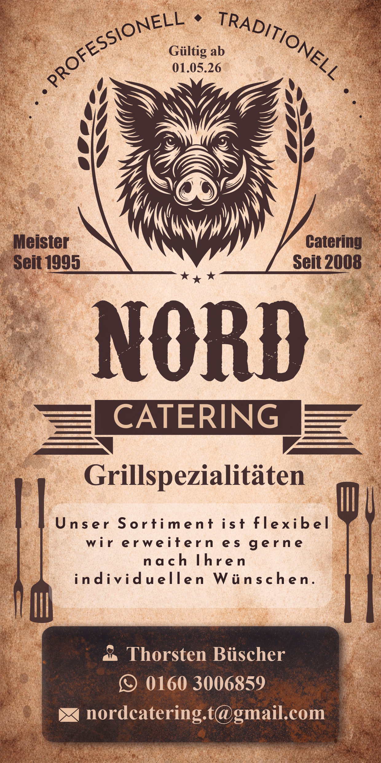 Nord Catering: Print & Markenauftritt